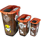 RothoMyPet Харчовий контейнер + совок CODY "Кіт" 33*25*46 см 25 л Вінтаж, фото 9