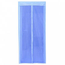 Сітка антимоскітна на магнітах Magnetic Mesh на двері блакитна 100х210 см, фото 2