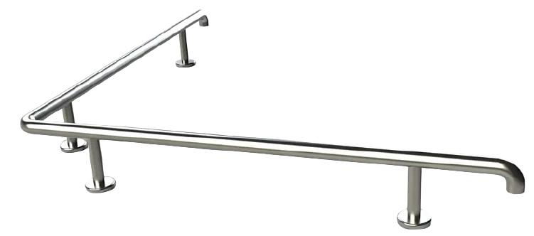 Колесовідбійники сталеві для захисту від наїзду торгових візків, автонавантажувача та іншого транспорту