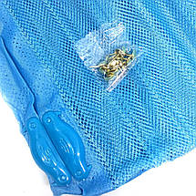 Сітка антимоскітна на магнітах Magnetic Mesh на двері блакитна 100х210 см, фото 4