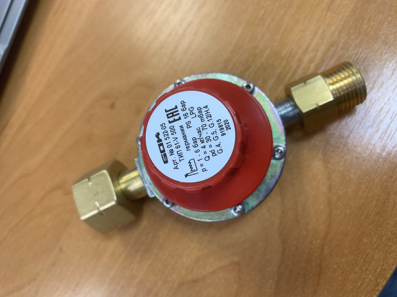 Регулятор низького тиску GOK 4 (30-70 мБар), фото 1