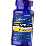 Мелатонін Puritan's Pride Melatonin 3 mg 240 таблеток, фото 6
