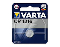 Батарейкa VARTA Lithium CR1216 1шт дисковая