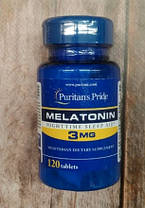 Мелатонін Puritan's Pride Melatonin 3 mg 120 таб, фото 3