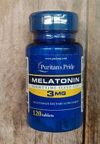 Мелатонін Puritan's Pride Melatonin 3 mg 120 таб, фото 2