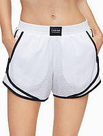 Женские шорты CALVIN KLEIN Performance Logo Patch Piped Mesh Shorts ОРИГИНАЛ (размер S, M) белые