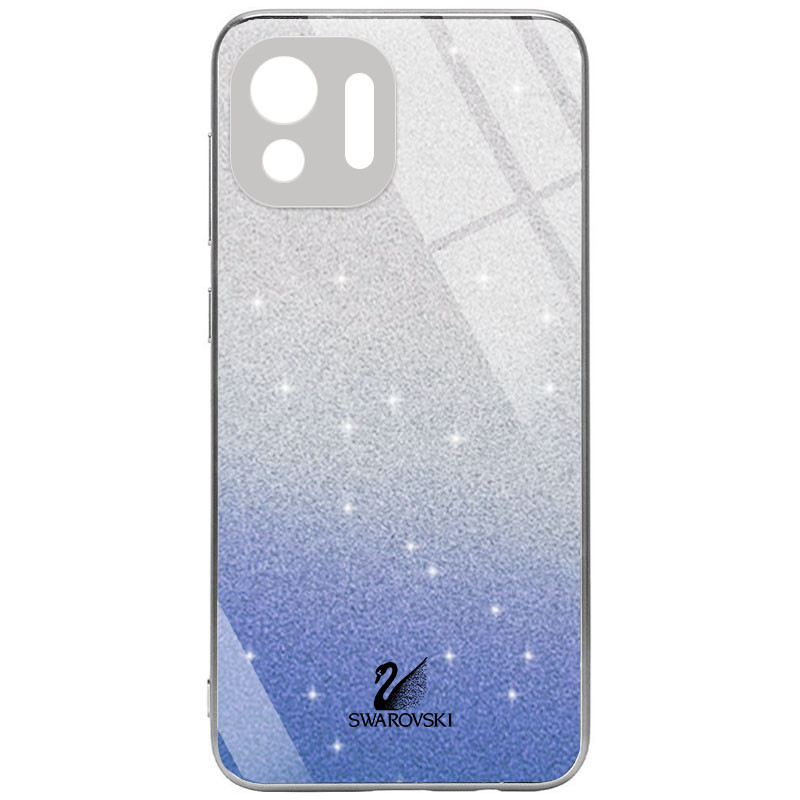 TPU+Glass чохол Swarovski Full Camera для Xiaomi Mi 11 Синій