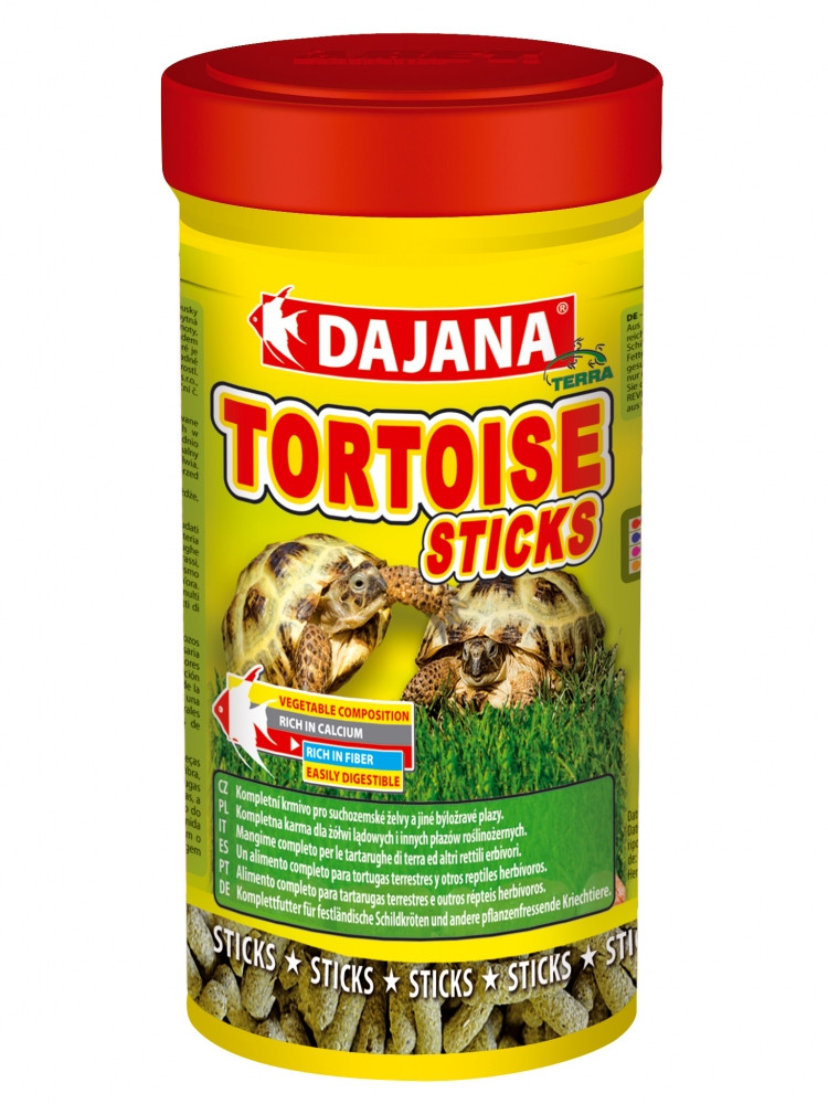 Корм в виде палочек для сухопутных черепах и травоядных рептилий Dajana Tortoise Sticks 250 мл/55 г - фото 1 - id-p1433616704