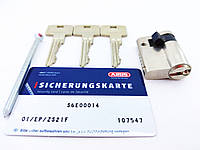 Цилиндр замка Abus S60P ключ/половинка сатиновый никель (Германия)