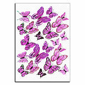 Метелики рожеві вафельна картинка