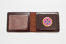 Шкіряна обкладинка СБУ з кишенею шоколадний 016-03, фото 3