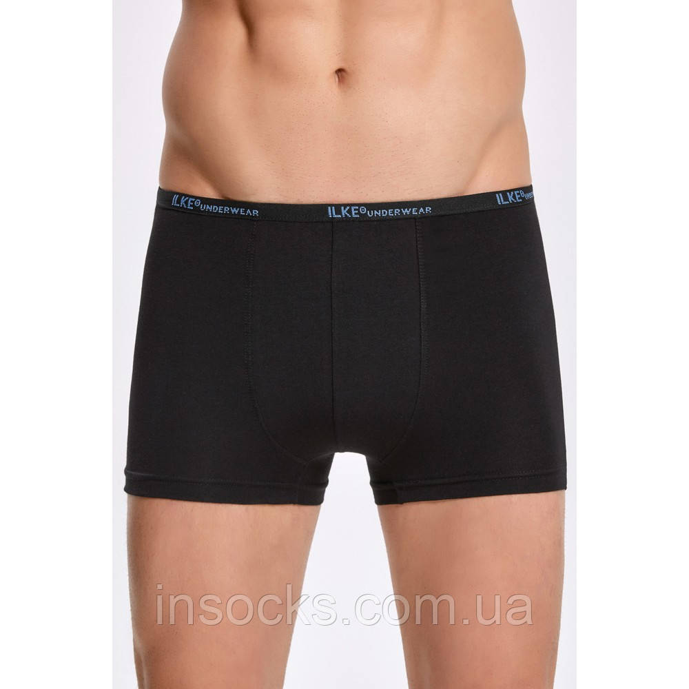 Труси чоловічі "iLKE" Boxer. Modal. Розмір: S. Колір: Чорні. Туреччина. (1603-black)