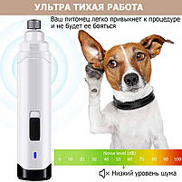 Електричний гріндер точилка для кігтів собак і кішок Pet Nail Grinder XN-10, тример пилка для кігтів, фото 4