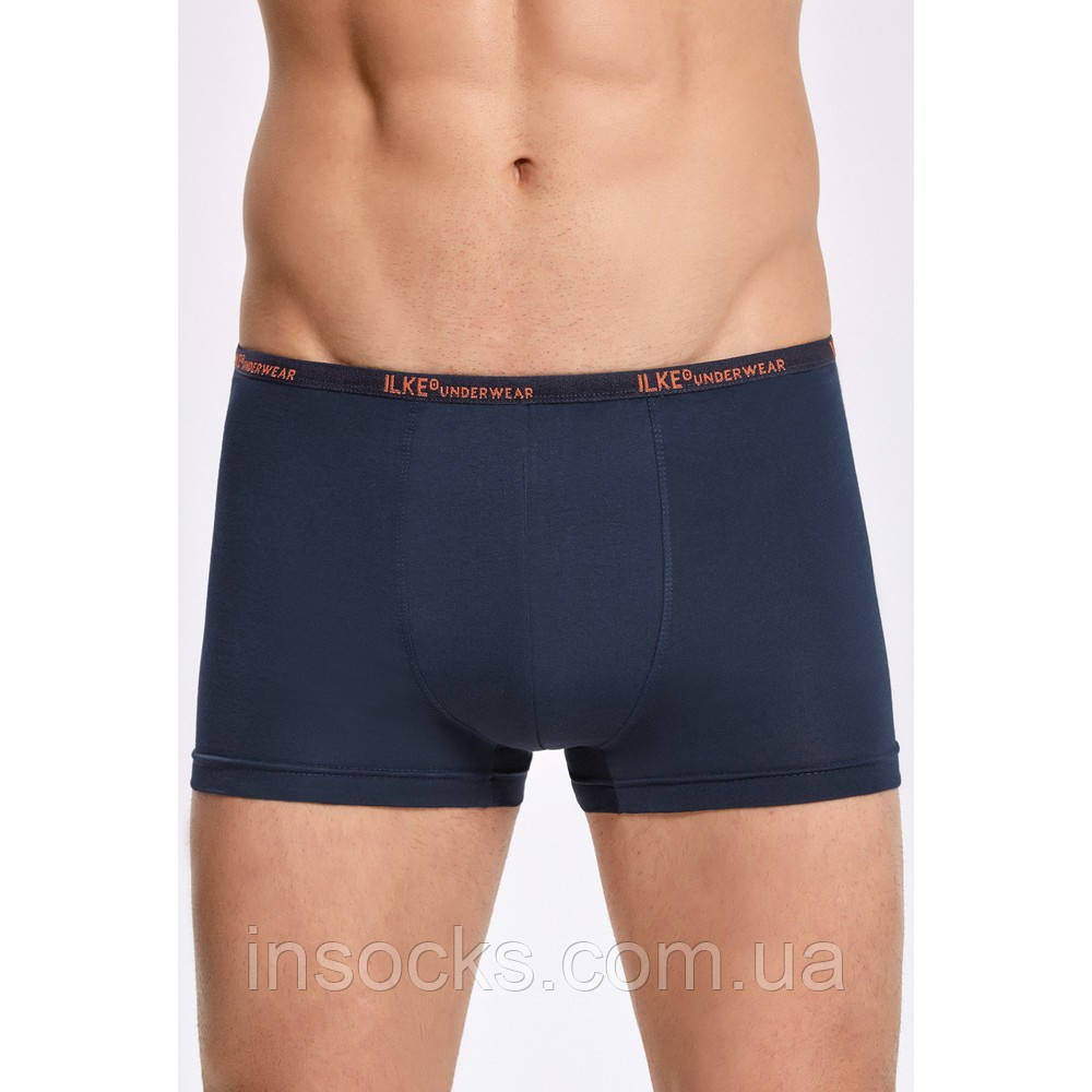 Труси чоловічі "iLKE" Boxer. Modal. Розмір: S. Колір: Темно-синій. Туреччина. (1603-dblue), фото 1