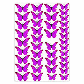 Метелики яскраво-рожеві вафельна картинка