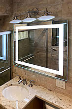 Дзеркало з LED-підсвіткою 80х60 настінне з LED-підсвіткою для ванної кімнати