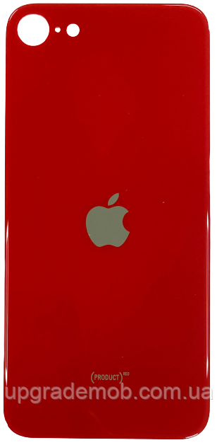 Задня кришка iPhone SE 2020/SE 2022 червона з великим отвором під віконце камери оригінал, фото 1