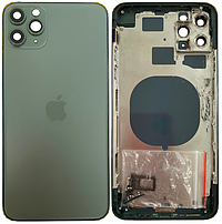 Корпус iPhone 11 Pro Max зелений Matte Midnight Green оригінал з тримачем Sim-карти з бічними кнопками