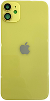 Задняя крышка iPhone 11 желтая в комплекте стекло камеры оригинал