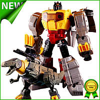 Детский игрушечный робот-трансформер-конструктор Гримлок G1 Transformer-construcktor Kbb G1 Grimlock 14 см