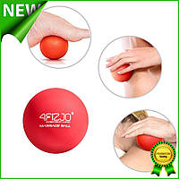 Массажный мячик FIZJO Lacrosse Ball 6.25 см 4FJ1202 Red, мяч для миофасциального массажа триггерных точек Gold