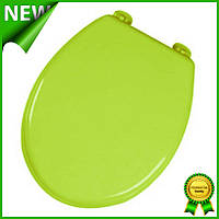 Сиденье с крышкой для унитаза Bathlux Green Leaves 50137, круг с крышкой на унитаз, цветная сидушка на туалет