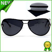 Солнцезащитные поляризационные очки SP GlasseS антибликовые для водителей с футляром в подарок (F_148384) Gold