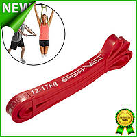 Спортивная резина SportVida Power Band SV-HK0190 20 мм 12-17 кг резиновый эспандер-петля жгут для тренировок