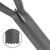 Блискавка потайна #3 50 см графітова