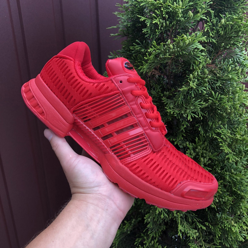Чоловічі кросівки Adidas ClimaCool літні стильні сітка червоні