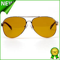 Солнцезащитные противобликовые очки для водителей 0504c4, очки антифары поляризационные для вождения Gold