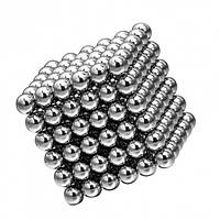 Магнитная игрушка головоломка конструктор Neocube Нео Куб 216 шариков Серебро ! Quality