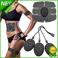 Миостимулятор массажер Smart Fitness Ems Trainer Fit Boot Toning 3в1 бабочка для похудения, мышц пресса и рук