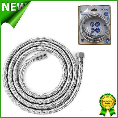 Душевой шланг пластиковый в металлической оплетке 200 см Bathlux 20187 ...