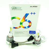 Комплект H4 2 LED лампы светодиодные головного света 12 в COB 36 Вт 5500 Lm C6++ HeaDLight! Quality