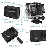 Экшн камера DVR SPORT S2 Wi Fi waterprof 4K - Водонепроницаемая спортивная экшн камера (b337)! Лучший товар