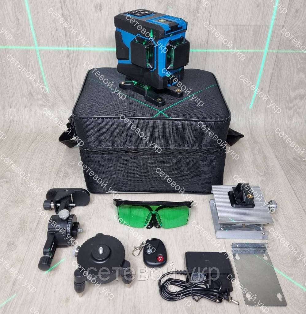 3D Лазерний нівелір KRAISSMANN 12 3D-LLG 25 RG професійний рівень 3д