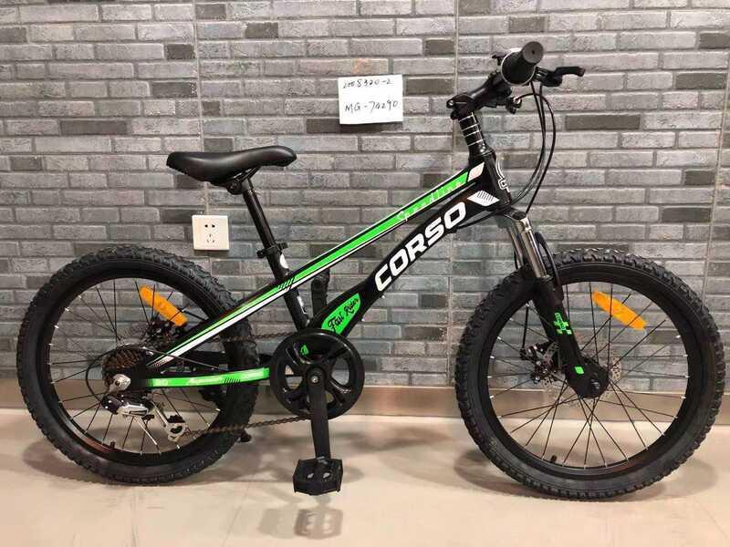 Дитячий спортивний велосипед 20'' CORSO Speedline MG-74290 Чорно-зелений