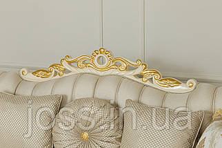 Комплект диван  + 2 крісла в стилі бароко, дерево, Гюстен, фото 3