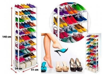 Стойка для обуви, органайзер на 30 пар, полка под обувь,стеллаж Amazing Shoe Rack! Лучший товар - фото 2 - id-p1433722262