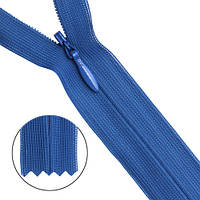 Блискавка потайна #3 50 см синя