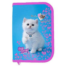 Пенал 1-яр з 1відв., пустий, "Cute Kitten", 210/70D PL, арт. 21105C, CLASS