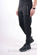46,48,50,52,54. Чоловічі спортивні штани з манжетами ST-BRAND™ із якісного трикотажу двунитки, фото 3