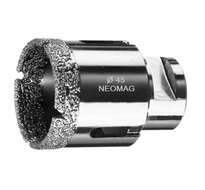 💎Алмазна коронка NEOMAG (DLT & 9plitok) 45 мм вакуумного спікання по керамограніту на болгарку