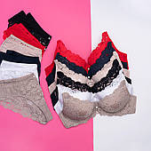 Комплект білизни WeiyeSi мереживний (бюстгальтер 2-ка + трусики)