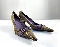 Туфли эксклюзивные Ursula Mascaro, текстильные, Разм 39 (25.5 см) Как новые