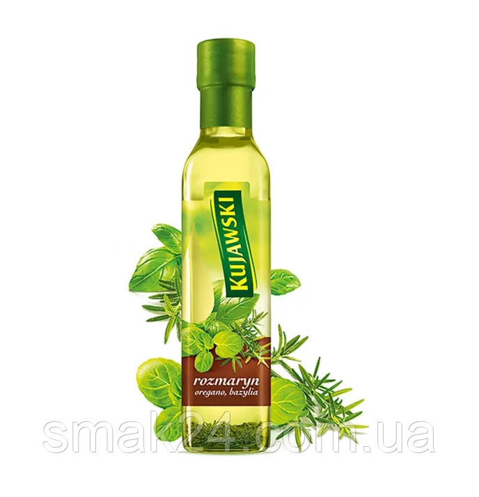 Олія рапсова (рослинна) з розмарин, орегано, базиліком Kujawski Польща 250г
