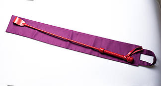 Стек, Батіг, бдсм, ручна робота, натуральна шкіра Червоний