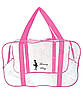 Набір прозорих сумок у пологовий будинок для мами Mommy Bag р. S, M, L 3 шт. Прозора сумка в пологовий будинок порожня рожева, фото 3