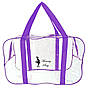 Набір прозорих сумок у пологовий будинок Mommy Bag р. S, M, L 3 шт. Прозора сумка в пологовий будинок фіолетова, фото 3